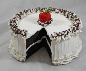 306 White Cake Missing Slice