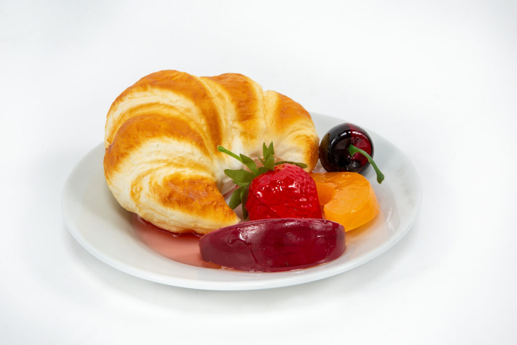 Plated Croissant With Fruit | Just Dough It!