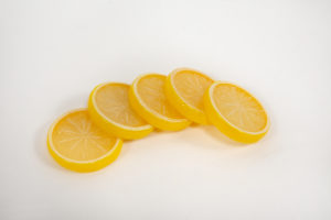 plastic lemon slices