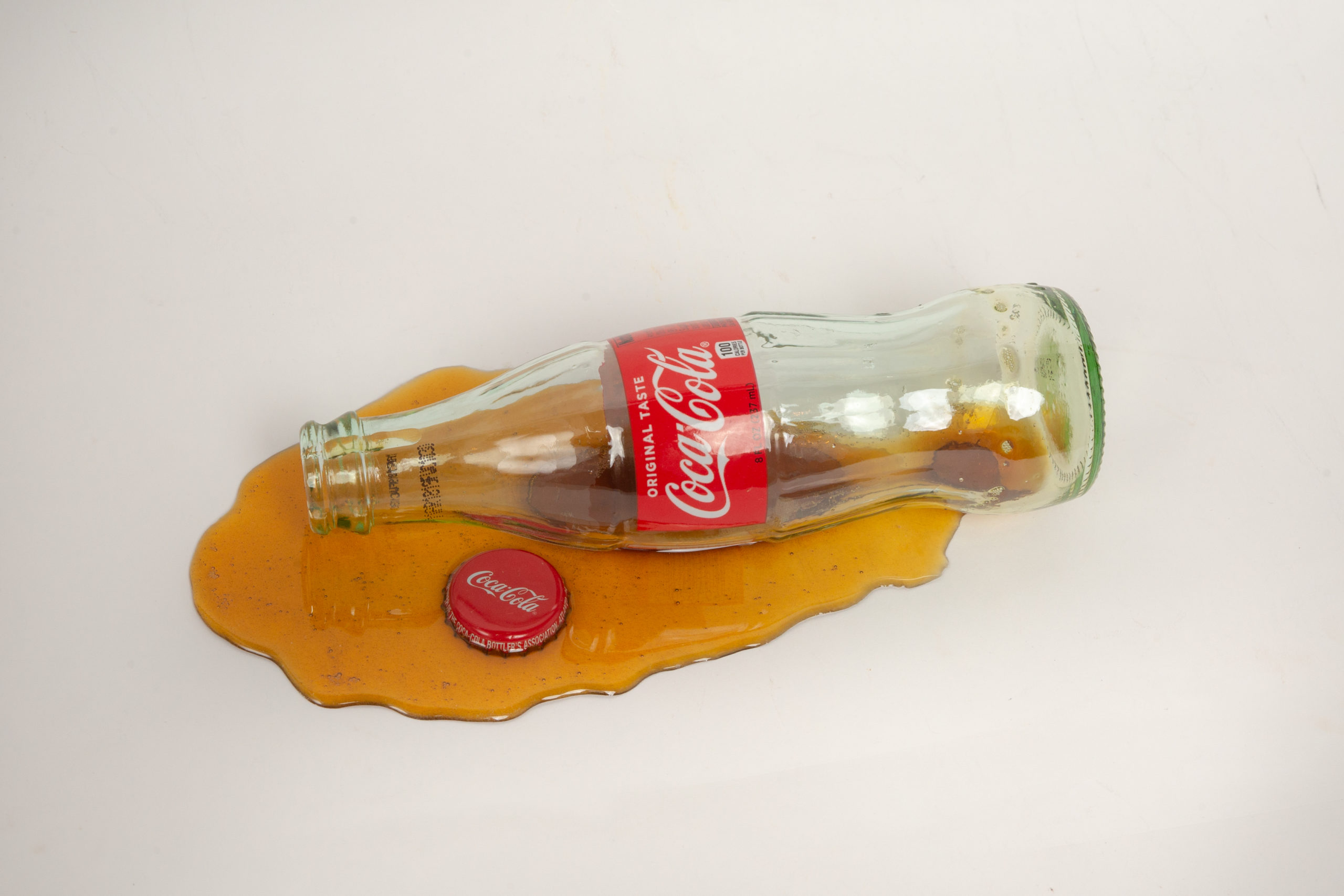 broken glass soda bottles