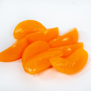 Fake peach slices