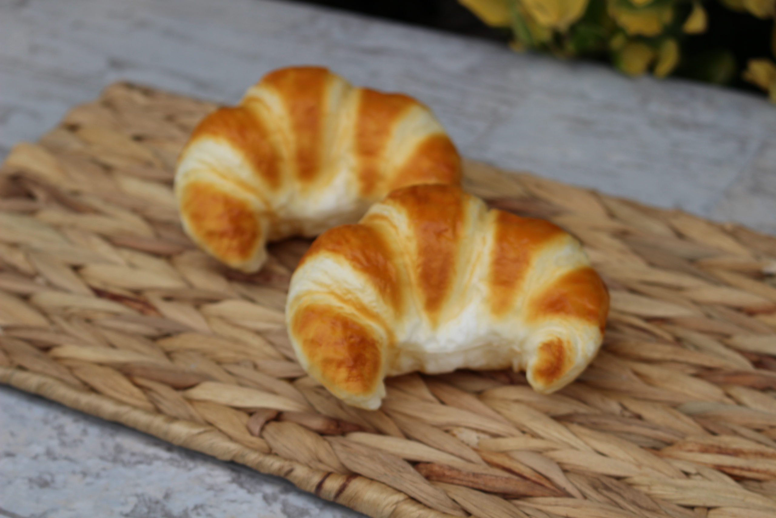 Artificial Large Croissant Fake Croissant Fake Crescent Roll 