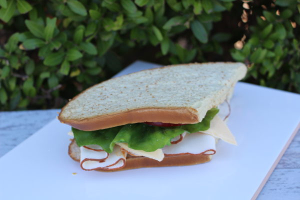 fake turkey sandwich