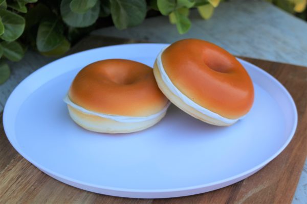Fake Bagel with Cream Cheese