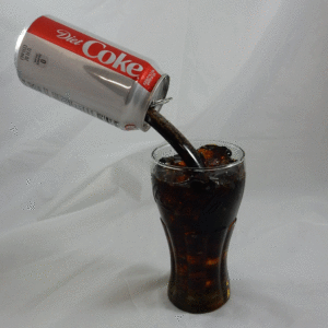 Spilling Diet Coke